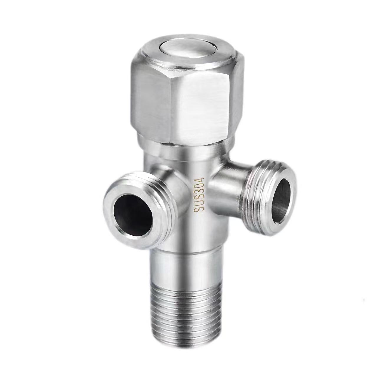 90° Waya Ịsepụta Valve akụkụ akụkụ ụzọ atọ