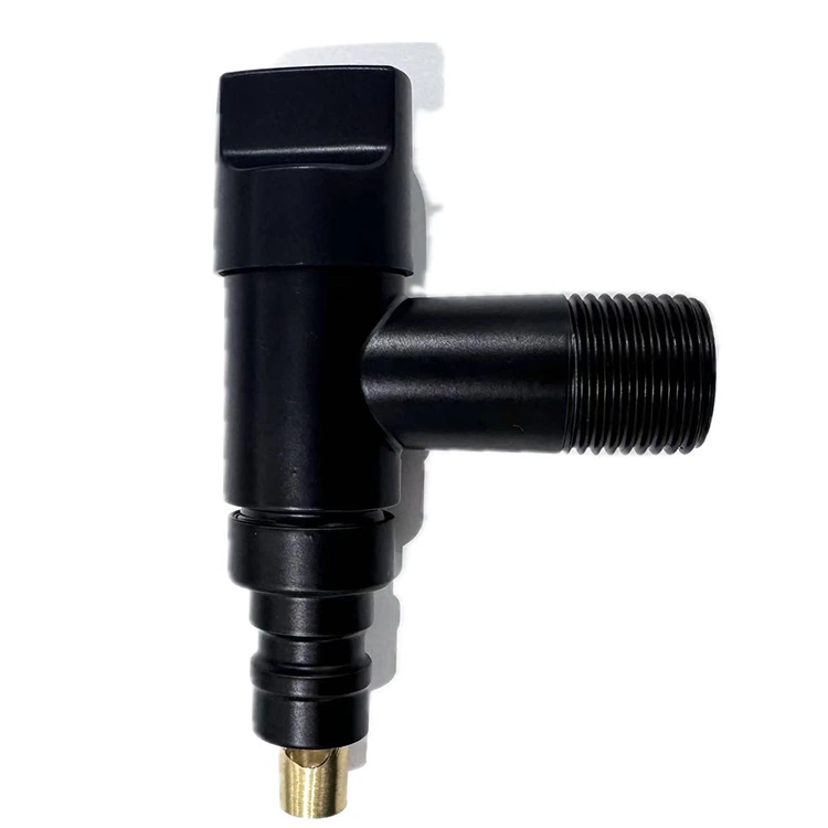 Black Square Knob Stop Valve maka igwe ịsa ahụ