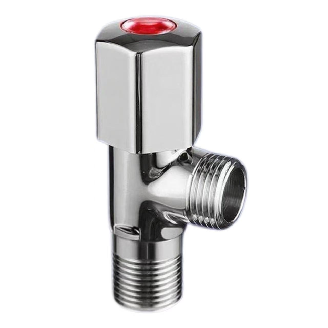 Valve nkuku Chrome na-egbuke egbuke, Uhie na Acha anụnụ anụnụ na-amata valvụ ntinye mmiri na-ekpo ọkụ na oyi