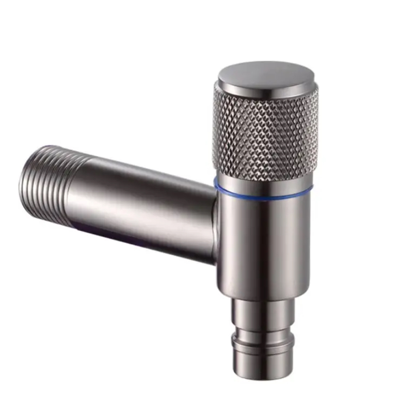 Igwe na-asa akwa Knurled Knob Water Stop Valve Igwe na-asa akwa Knurled Knob Water Stop Valve