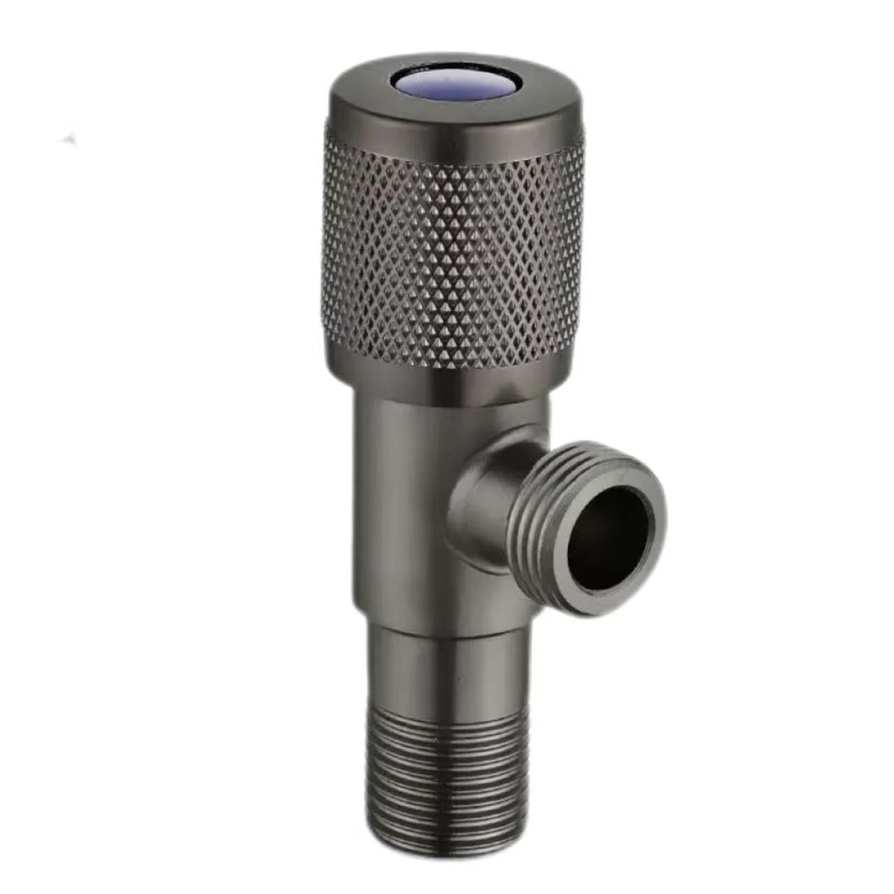 Gunmetal Knurled Handle Universal Hot and Water Inlet Valve