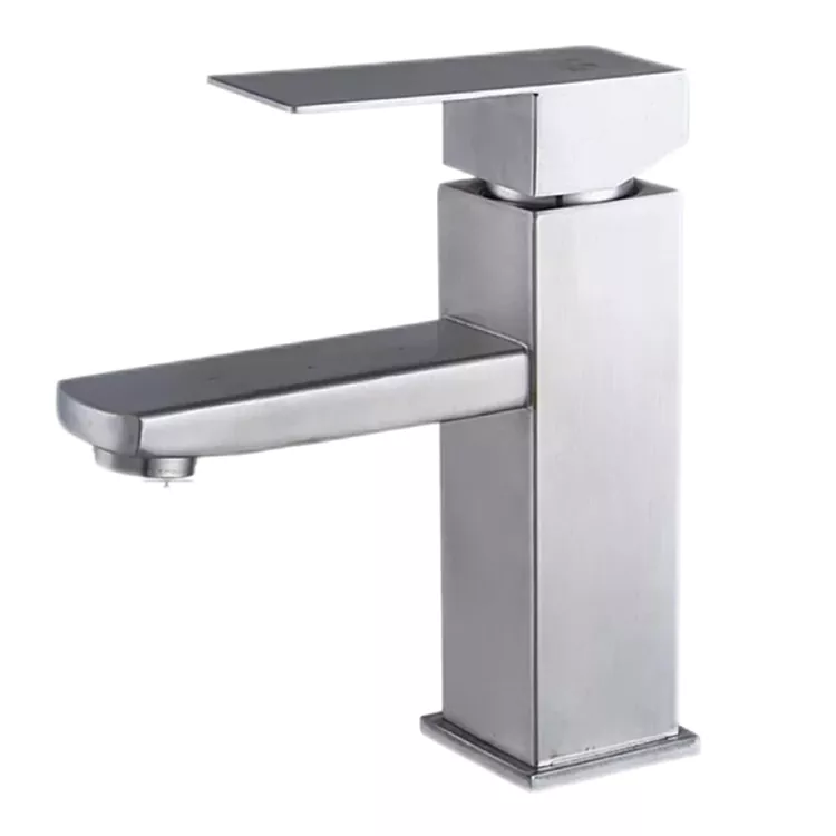 Minimalist Square Hot & Cold Basin Faucet