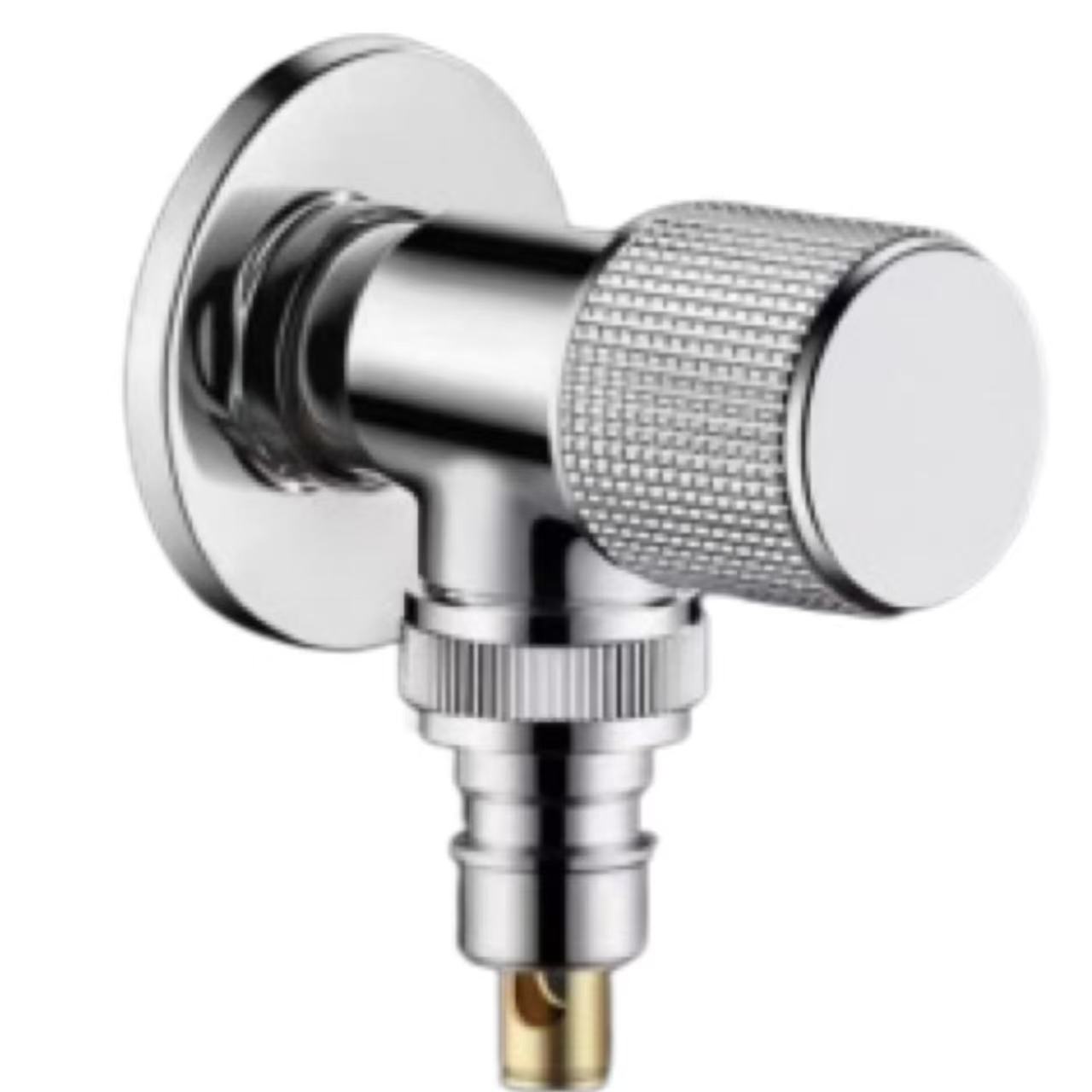 Igwe eji akwọ mmiri na-akwụsị enyo Chrome Knurled Knob