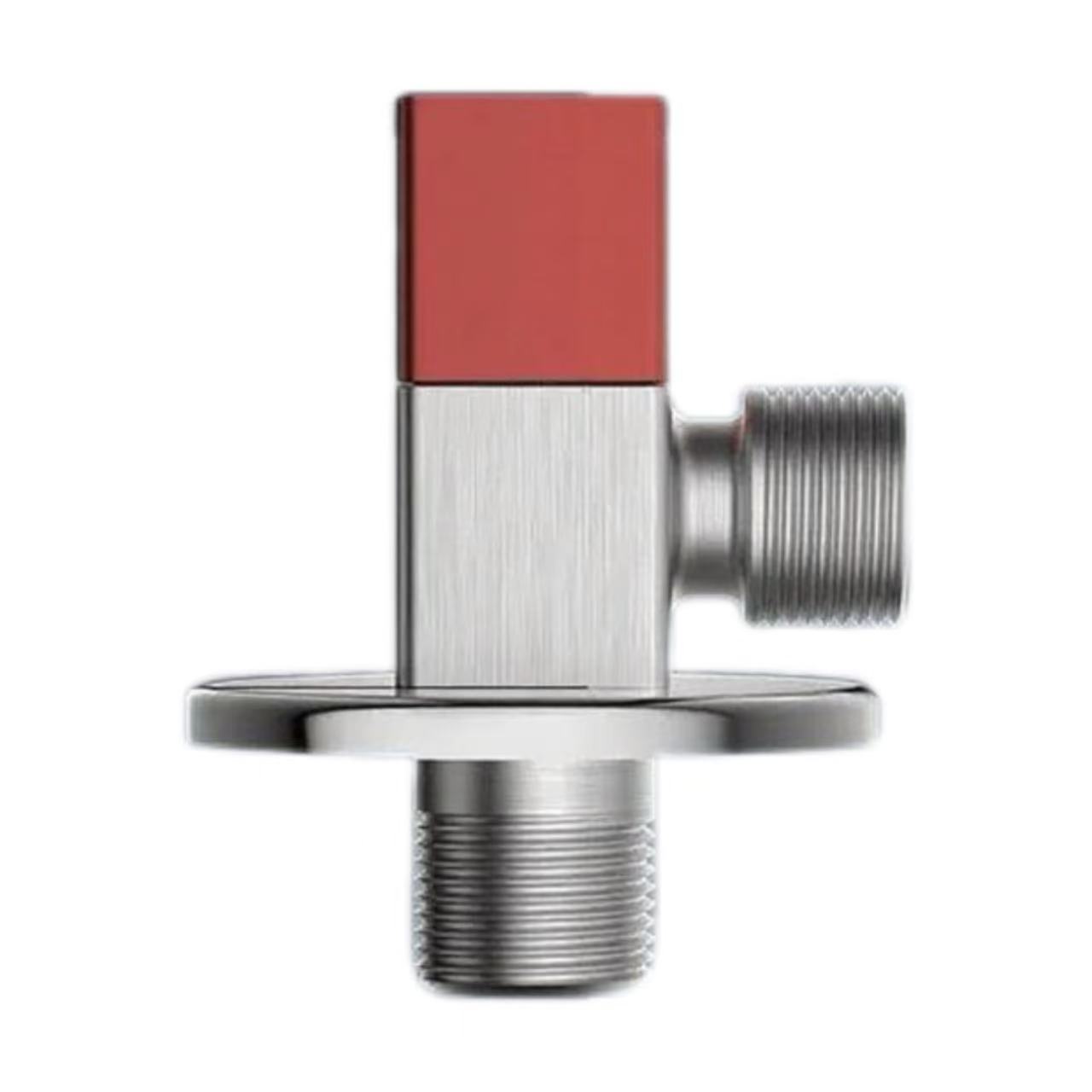 Uhie na-acha anụnụ anụnụ na Label Square na-ejigide mmiri na-ekpo ọkụ ụlọ mposi Inlet Angle Valve