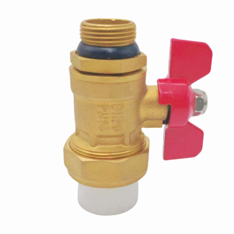 Valve bọọlụ kwụ ọtọ PPR25 nwere eriri nwoke